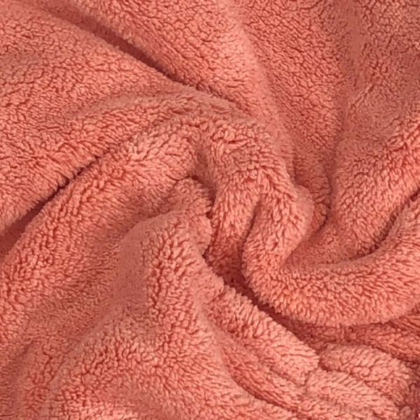 Шапочка из мягкой микрофибры для сушки волос 20×26 см коралловый цвет